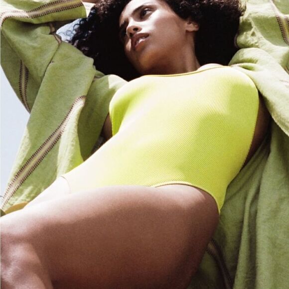 NWT BODYSUIT ZARA LIME GREEN 2022 - Picture 1 of 3